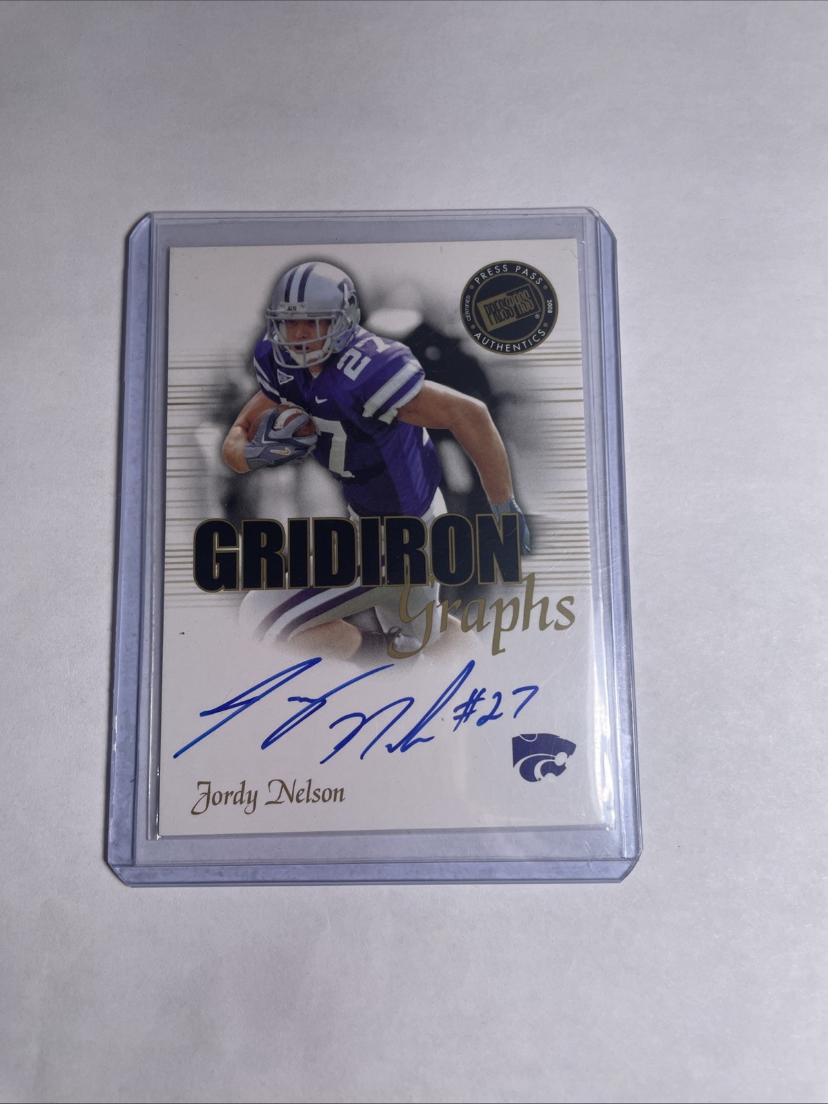 Jordy Nelson Press Pass Se Gridiron Graphs #GGJN Base