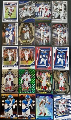 Kayvon Thibodeaux 20 Card Lot Giants 10 Rookies, Prizm Shock,Holo No Duplicates