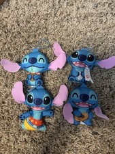 Disney Stitch Keychains Lot of 4