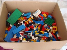 Lotto Lavoro Lego Bundle Vintage 1,9kg Mattoncini Pezzi Giocattoli
