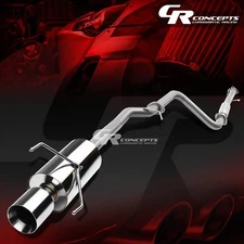 4" ROLLED MUFFLER TIP CATBACK EXHAUST SYSTEM FOR 90-93 HONDA ACCORD SEDAN COUPE