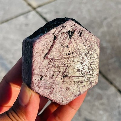 409g Ruby Raw Crystal Record Keeper Hexagon Corundum Birthstone Rough Specimen