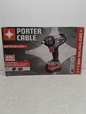 NEW   Porter Cable PCCF920M1  20V Max 1/2'' Impact Wrench Kit w/Battery + Charger