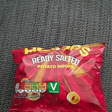 Manufacturing Error Ready Salted Potato Hoops Crisps 25g Packet Vegetarian