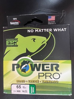 Power Pro Spectra Braided Line - 65lbs 300 Yards 0910
