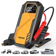 12V Car Jump Starter 5000A Booster Jumper Power Bank Battery Charge LCD Display