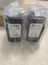 New Sealed 260XL Black  261XL Color Ink Cartridges Replacement for Canon PIXMA