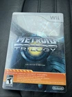 Metroid Prime Trilogy: Collector's Edition (Nintendo Wii, 2009) Steelbook No Man