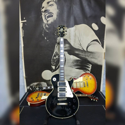 Electric Guitar Greco EG800PB Les Paul 3PU Custom Black 1978 with