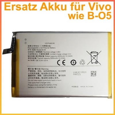 Akku für Vivo Y11S / Y20S Batterie Ersatz Batterie ersetz Vivo Ersatz Batterie B