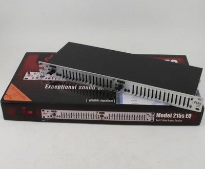 NEW DBX 215S 15-Band Dual Channel Graphic Equalizer Switchable ±6 or ±15 dB