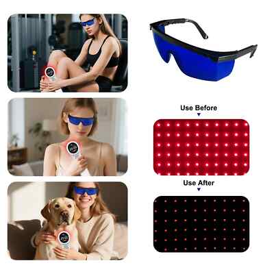 Blue Len Red Infrared Light Protective Glasses Laser Eyes Protection Glasses 1x