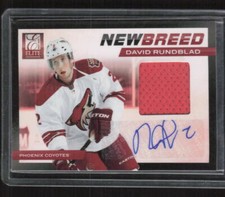2011-12 Panini Elite #8 David Rundblad New Breed Materials Autographs /50