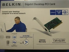 New BELKIN Gigabit Desktop PCI Card 