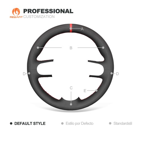Black Synthetic Suede Car Steering Wheel Cover for Mini Cooper Clubman Hardtop - Picture 9 of 11