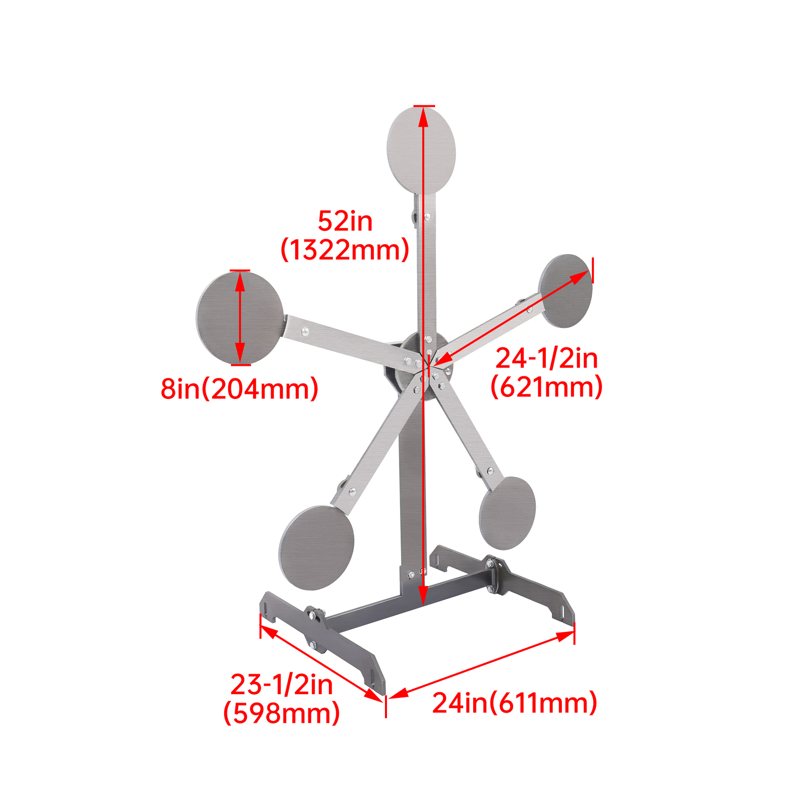 Portable Metal Target Stand Steel Shooting Target 8