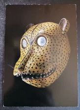postcard art Tigre mask Mixtec Mexico Museo Ruth Lechuga de Arte
