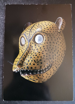 postcard art Tigre mask Mixtec Mexico Museo Ruth Lechuga de Arte