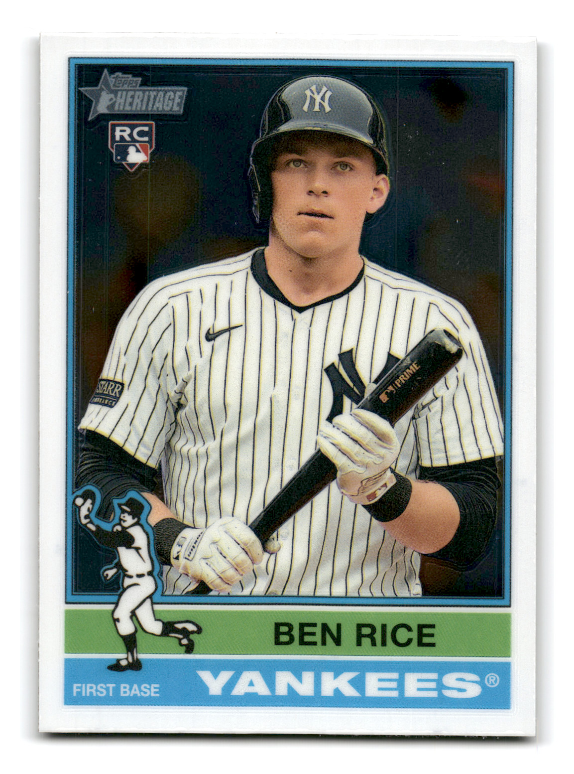 2025 Topps Heritage - Ben Rice Rookie #406 (Chrome)