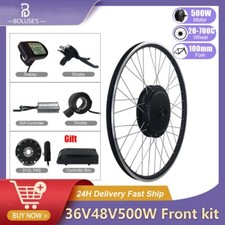 MTB E-Bike Conversion Kit 36V 48V 500W Brushless Non-Gear Front Hub Motor Wheel