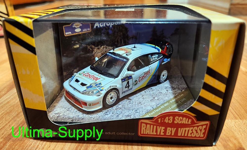 Vitesse 1/43 Ford Focus Rs WRC Rally Acropolis 2003 Racing