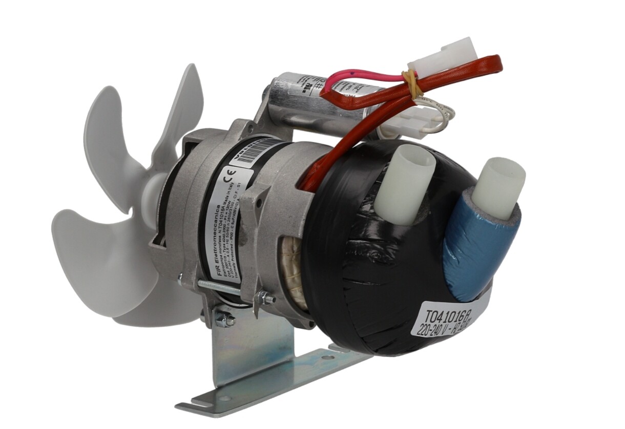 BREMA ICE MACHINE WATER PUMP MOTOR INCLUDES FAN 23377 230 volt 120w