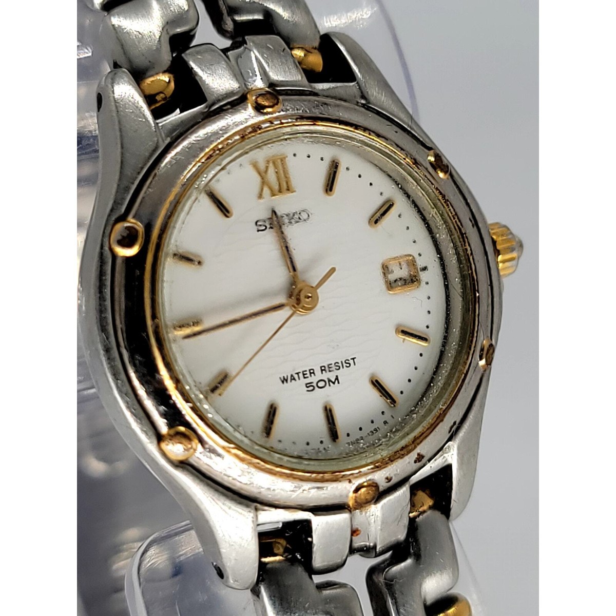 SEIKO Silver and Gold toned watch Water Resistant to 50 M Seiko Women main image 2