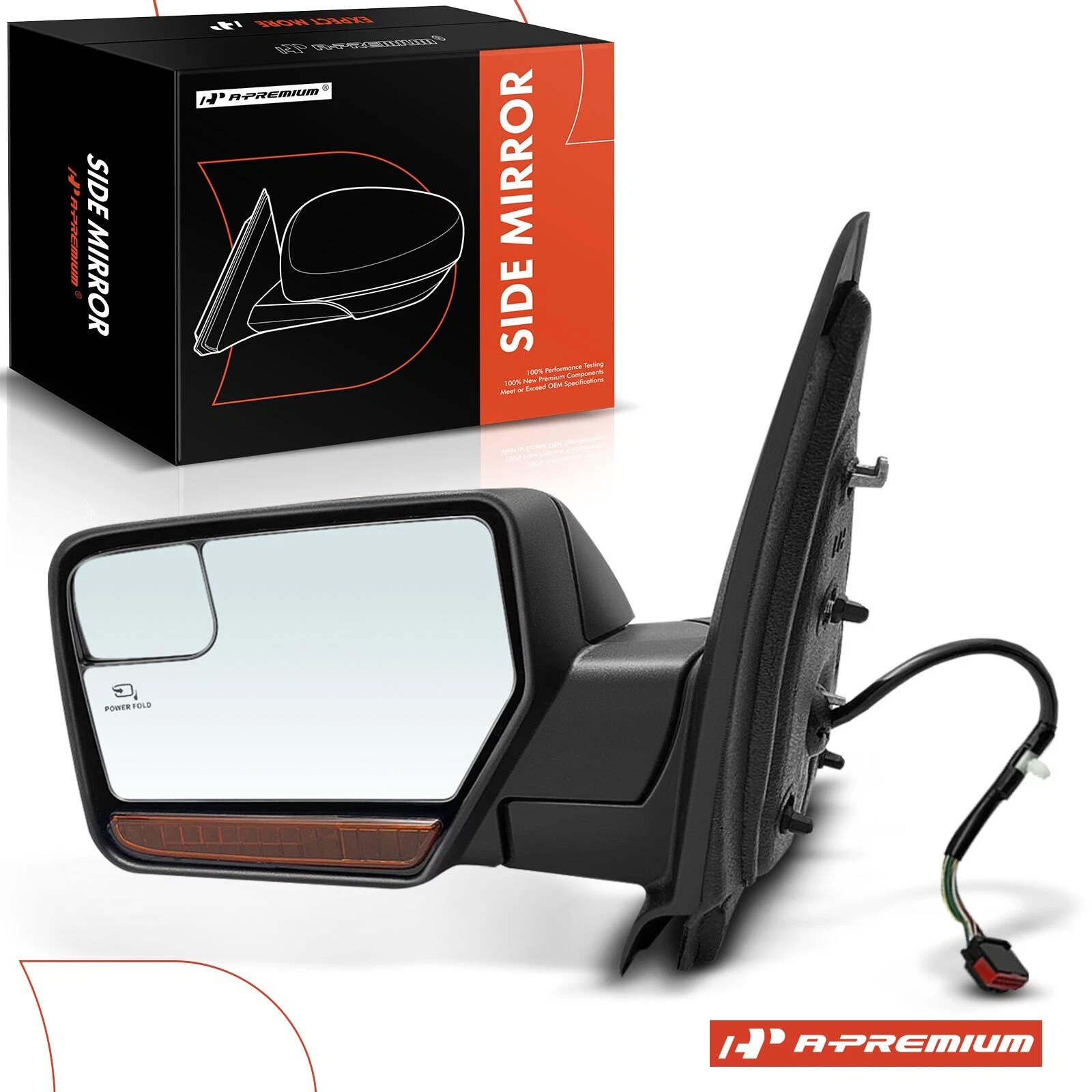 A-Premium Driver Power Adjust Side Mirror with Power Folding for Ford Lincoln