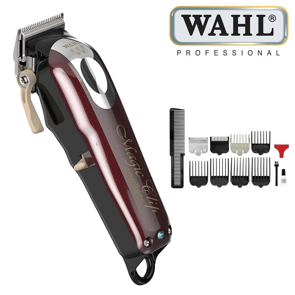 Wahl Professional 5-Star Cordless Magic Clip Hair Clipper With Taper Lever