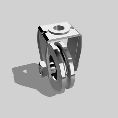 Pack Of 2 Pulley Blocks With Polyaide Wheels -ade In EU- Galvanized - Foto 7