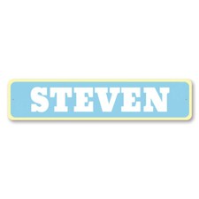 Baby Name Sign, Custom Newborn Name Aluminum Metal Decor Sign