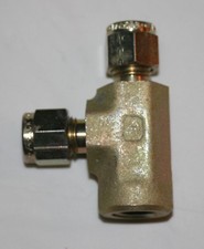 1/4" Tube x 1/4" Tube x 1/4" FNPT Steel Branch Tee Elbow Parker 