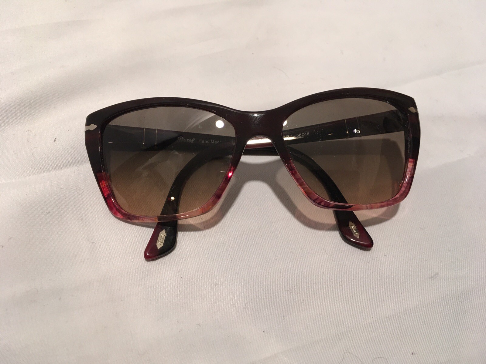 PERSOL LADIES RECTANGULAR TORTOISE SHELL SUNGLASS… - image 1