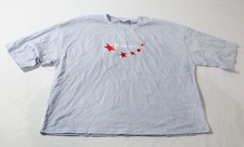 Zara Women's Loose Fit Los Angeles Shirley T-Shirt BL1 Blue Lavender Small NWT