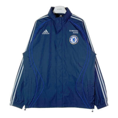 adidas Chelsea FC ジャケット ネイビー adidas Chelsea FC Polyester Jacket Navy SizeL Used | eBay