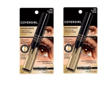 Lot 2 Covergirl Exhibitionist Stretch & Strengthen Washable Mascara  # 805 Black