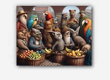 Peace On Earth  humorous and surreal twist anthropomorphized Art #4 Reprint