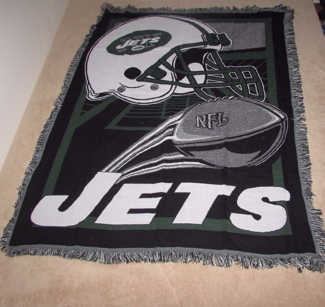 New York Jets NFL Football Blanket Throw NEW 48" x 60" Team Colors eBay