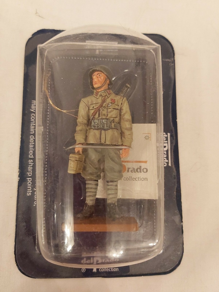 Figurine Soldat De Plomb Del Prado - Caporal, 1st Bataillon Bersaglieri (Italie, 1944) - Échelle 1:32 - Occasion