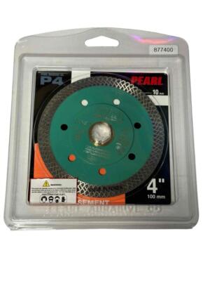 NEW Pearl Abrasive P4 4''  Thin Turbo Mesh Porcelain Granite Saw Blade DIA04TT