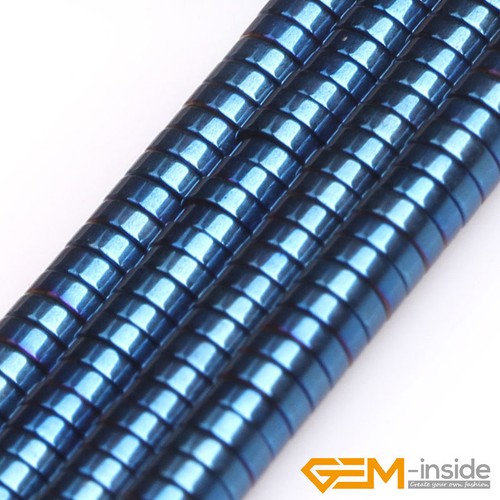 2x4mm Metallic Coated Hematite Rondelle Heishi Spacer Jewelry Making Beads 15"AU - Picture 9 of 27