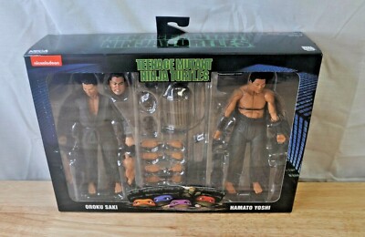 NECA TMNT Oroku Saki & Hamato Yoshi Action Figures-Teenage Mutant