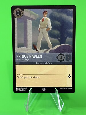 Disney Lorcana: Rise of the Floodborn PRINCE NAVEEN Penniless Royal Foil 191/204