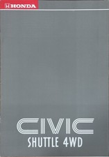 Honda Civic Shuttle 4WD Prospekt Brochure Depliant