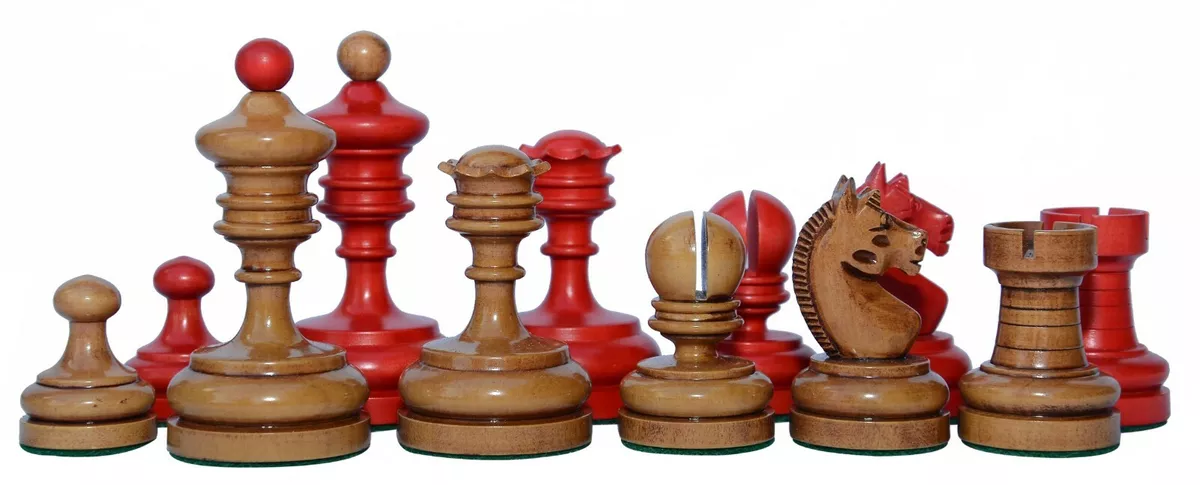 The Circa 1930 German Knubbel Vintage Luxury Chess Pieces - 3.5