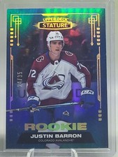 2021-22 Upper Deck Stature Blue #178 Justin Barron ROOKIE 30$US