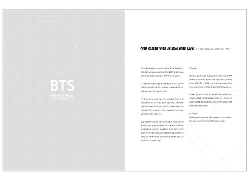 BTS Map of the soul: persona Piano Score (English Ver.) - Picture 3 of 5