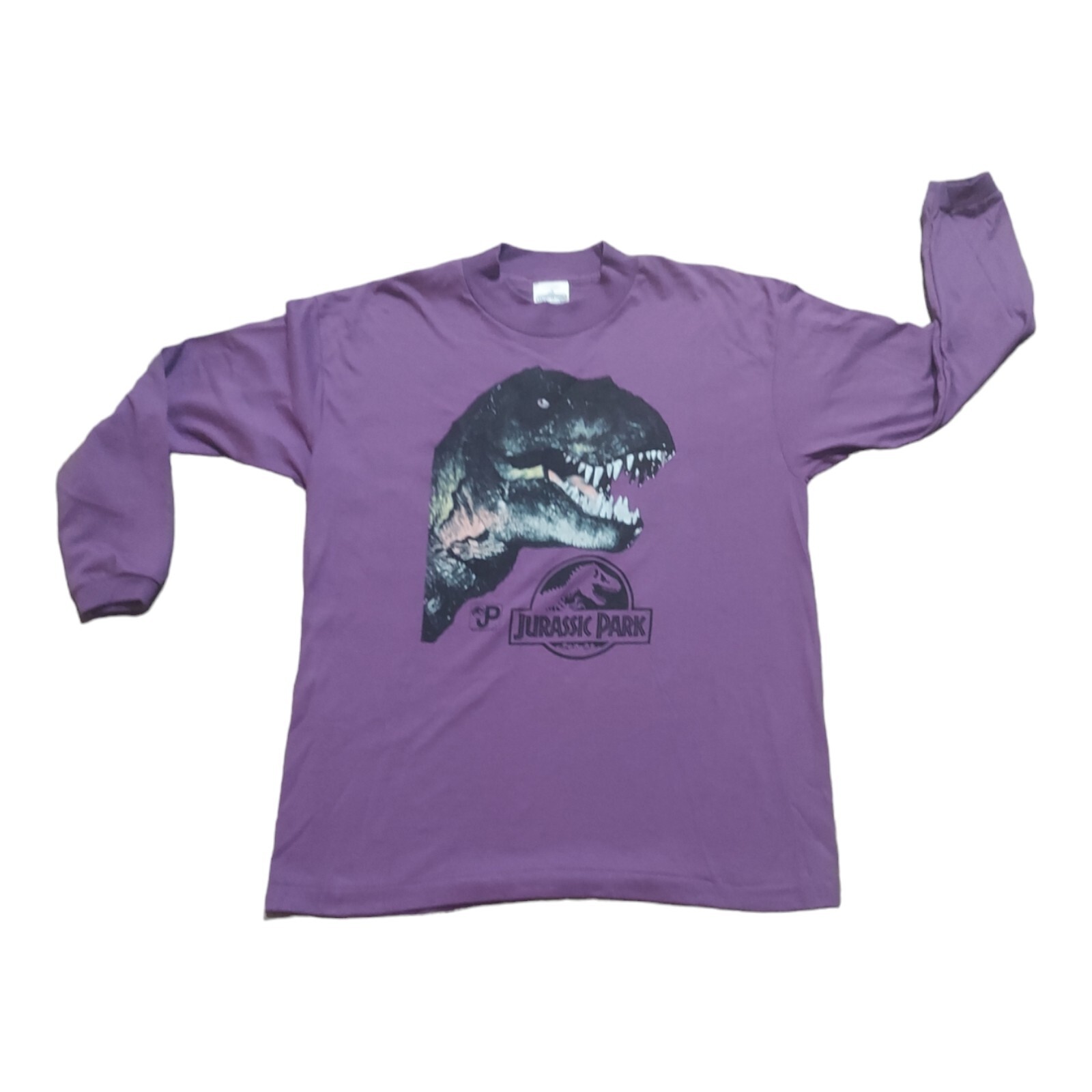 T-shirt Vintage Jurassic Park 1993 Promotion Film - Imprimé Intégral AOP XL - Hanes Original Neuf Avec étiquettes