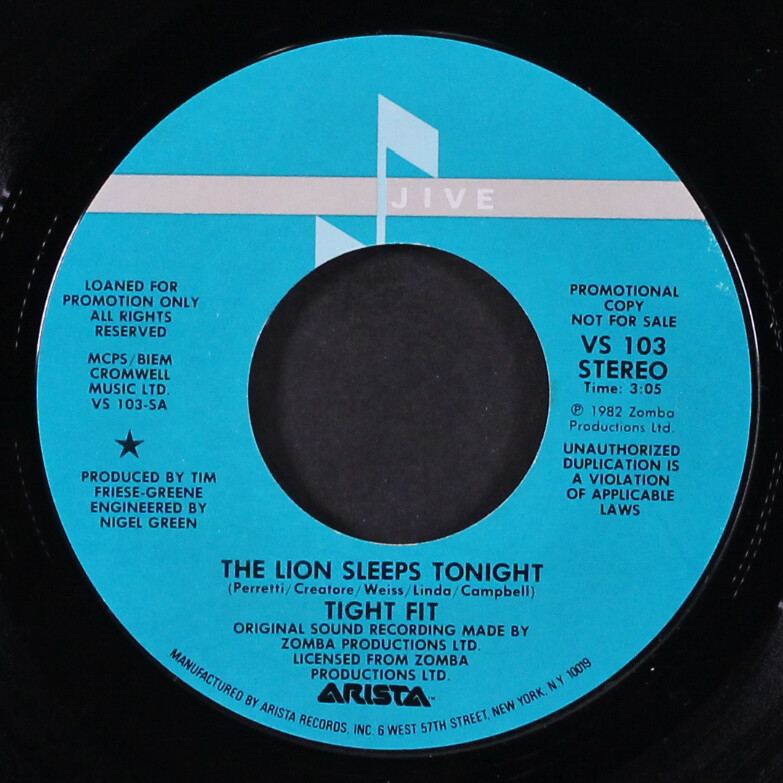 リトルグリーンメン Dancing TIGHT FIT: the lion sleeps tonight JIVE 7