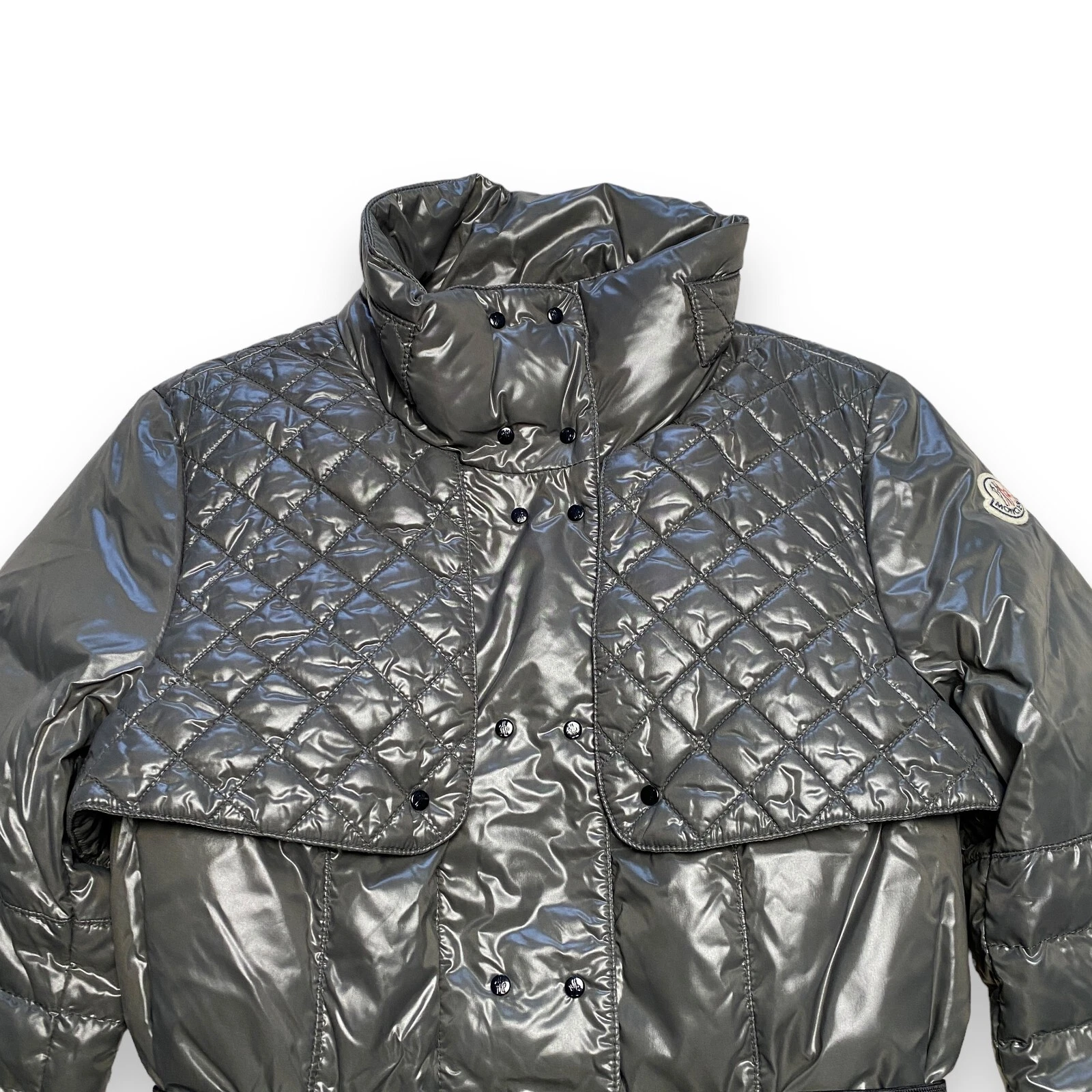 Cappotto trapuntato vintage Moncler CARSON donna verde taglia 1 S